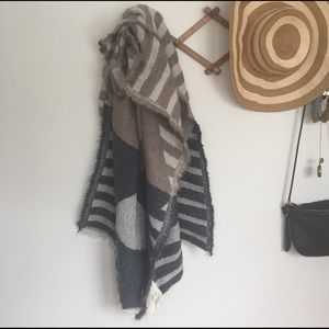 Geometric Wool Scarf/Wrap