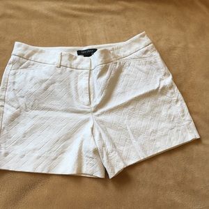 WHBM white shorts size 4