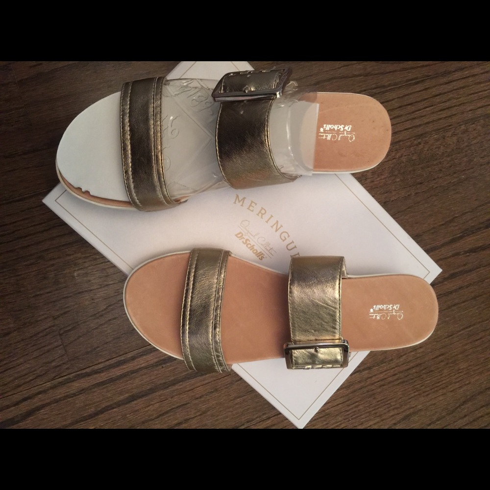 Dr scholls gold platform sandal- NWT!!!