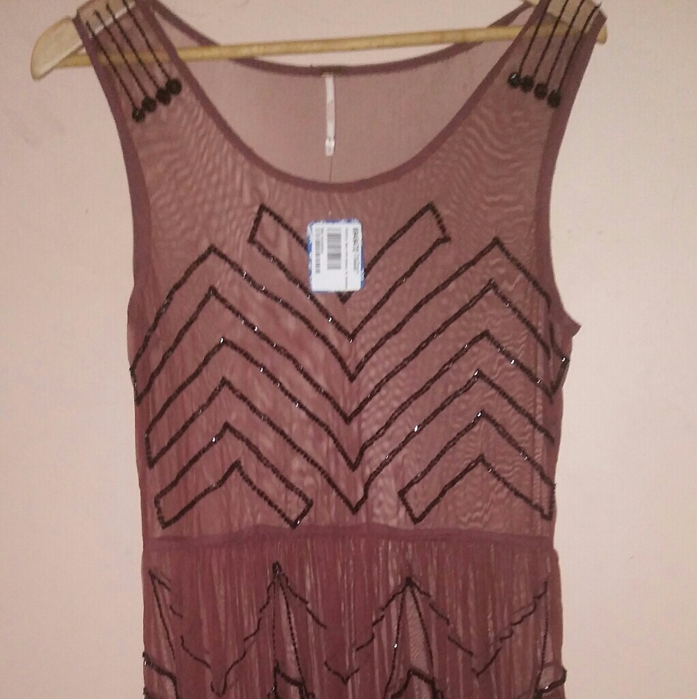 Free people sheer sequence dress!
