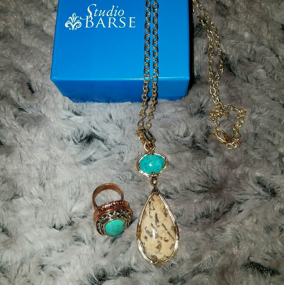 STUDIO BARSE SET-Hard to Find- Necklace & Ring (6)