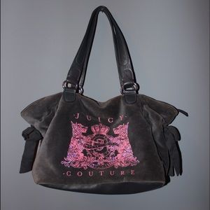 Gray and Pink Juicy Couture Purse