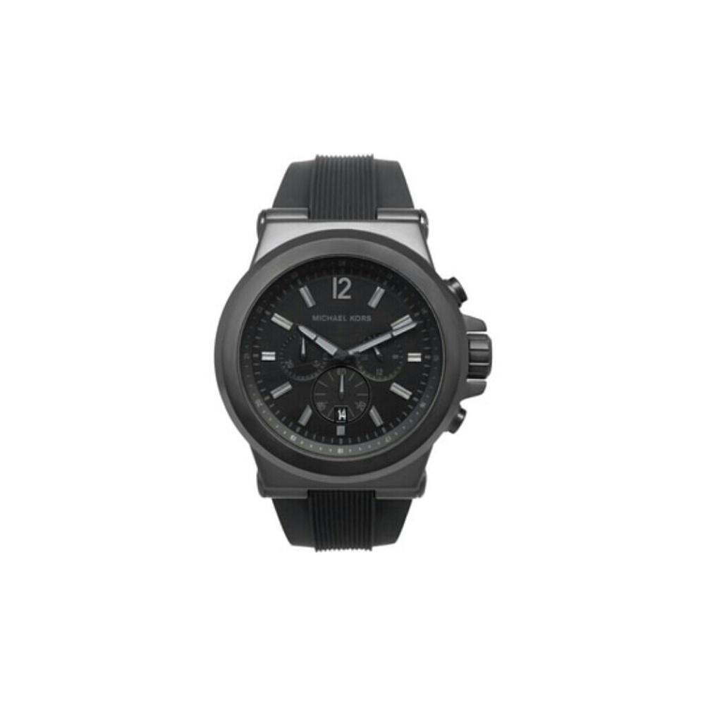 Michael Kors Men's Silicone Black Watch