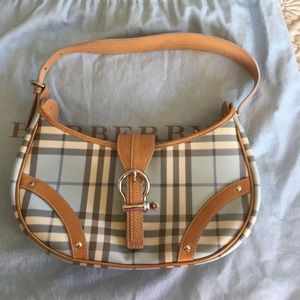 Burberry blue Nova Check shoulder bag