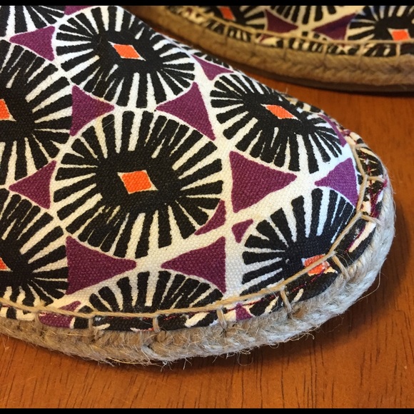 Old Navy Espadrilles Navy Print Size 9 - Picture 2 of 3