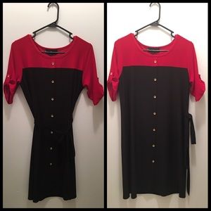 Black/Red Ellen Parker Dress
