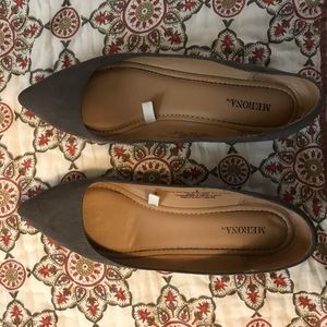 Merona Grey Suede Flats