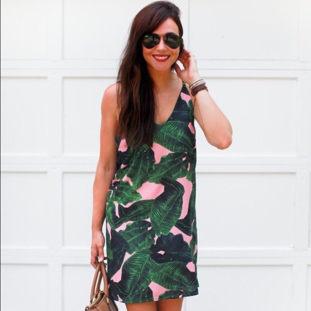 Goodnight Macaroon Faith Tropical Palm Dress