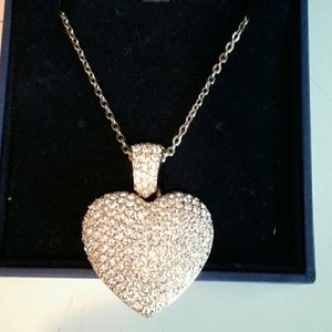 Swarovski gold heart necklace
