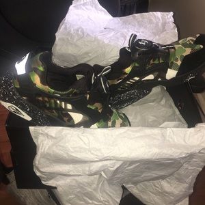 Puma Disc Blaze x Bape Collab Camo Green