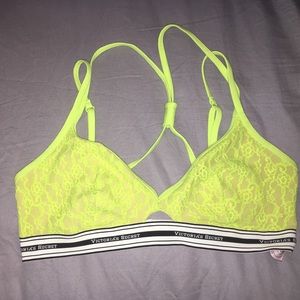 VICTORIA'S SECRET LACE RACERBACK  BRALETTE LARGE