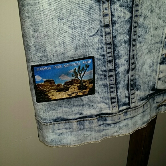 Coachella/Cali/Mojave Desert/Distressed Denim Upcycle Vest - Picture 5 of 8