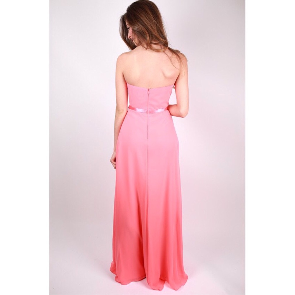 Coral Sweetheart Formal Dress with Rhinestones NWT - Picture 3 of 4