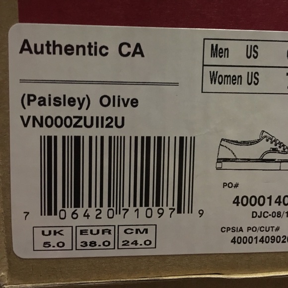 Vans Authentic CA Paisley Sneakers - Picture 3 of 3