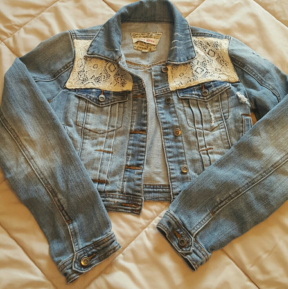 Crop jean jacket