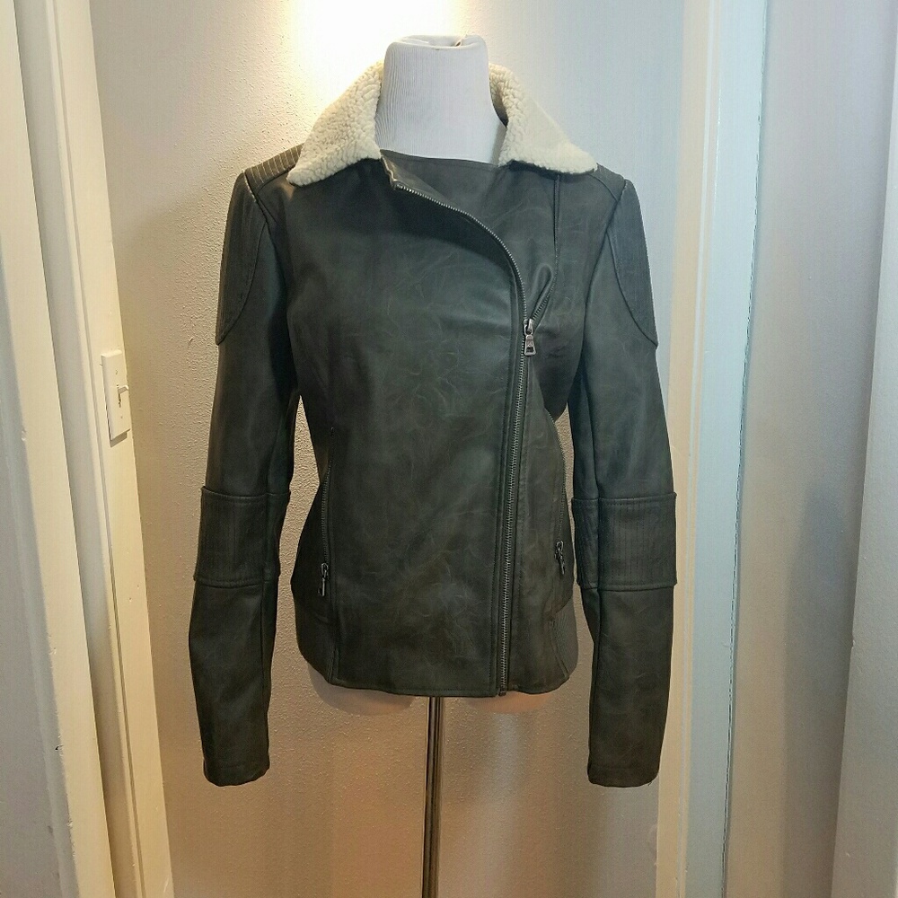 Sam Edelman NWOT Moto Jacket grey Sz L