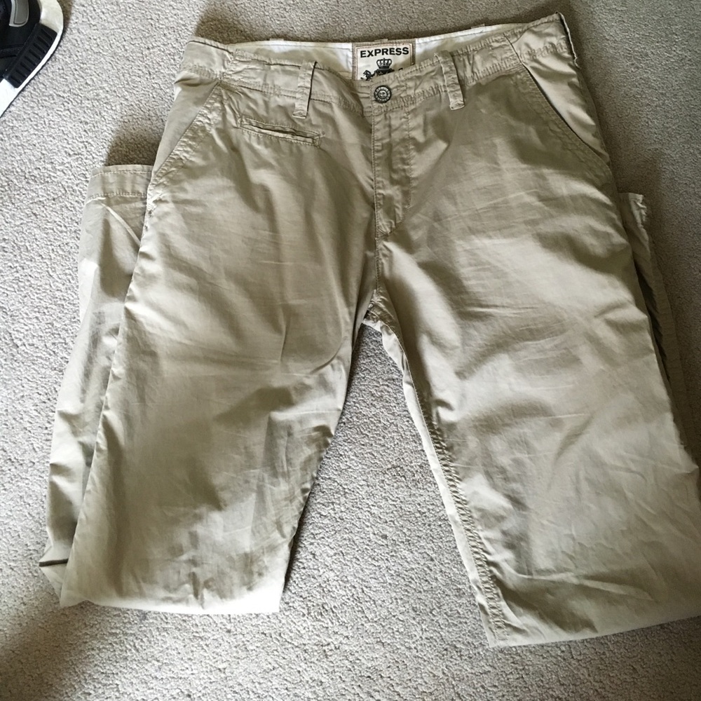 Mems Express Tan Pants. Dressy & Casual