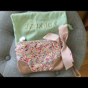 Deux Lux confetti "Ditsy Love" wristlet clutch
