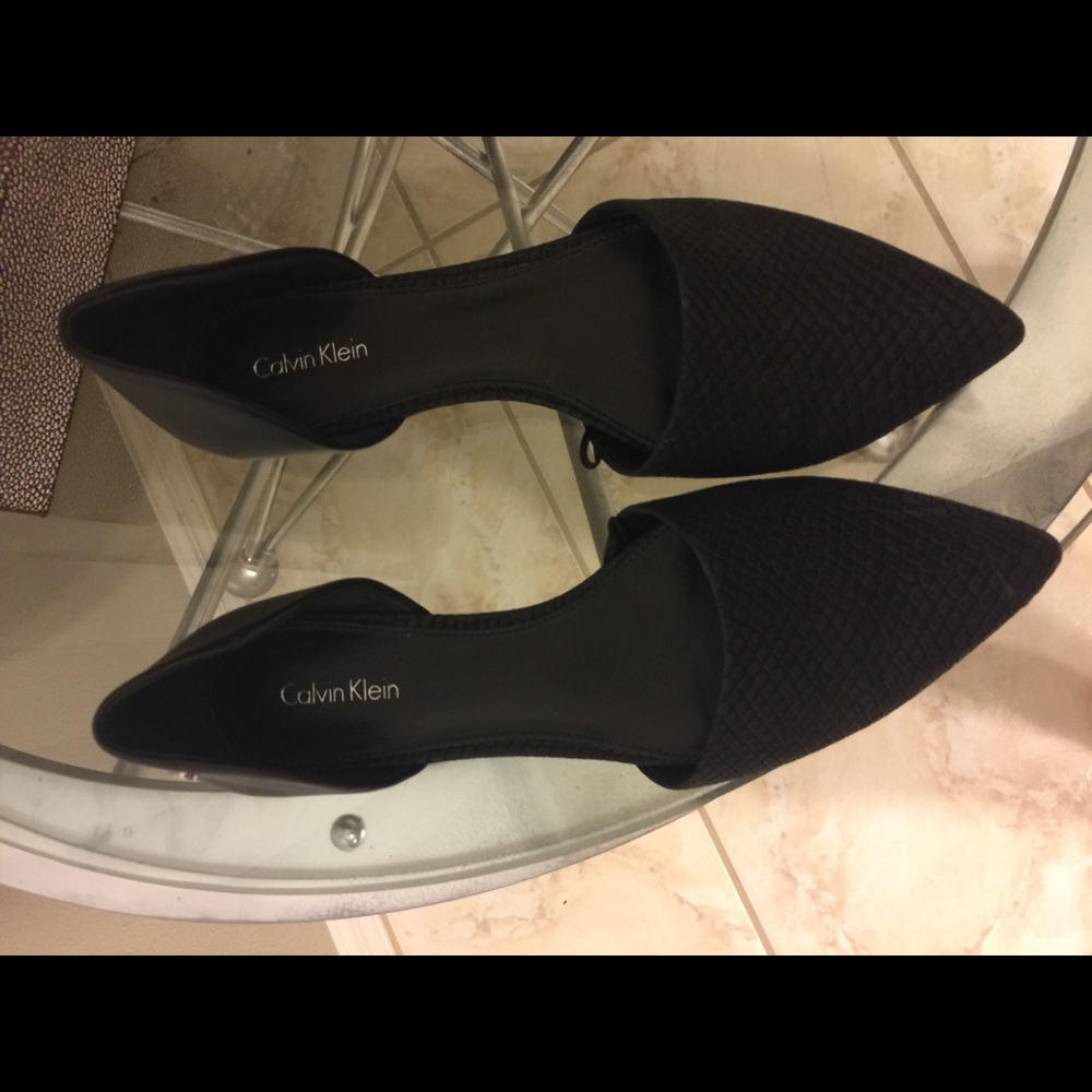 Calvin clown flat shoes