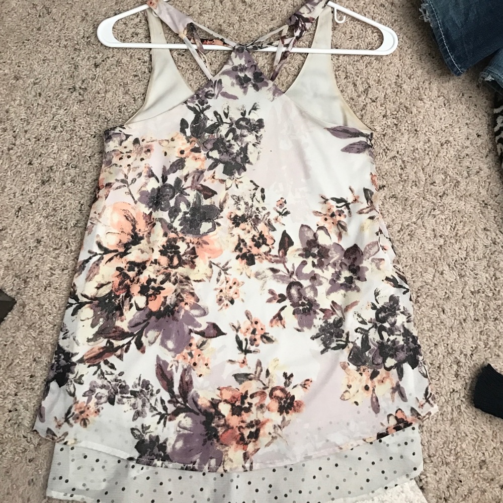 Xs Maurice's floral tank