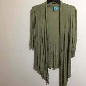 NWOT h.i.p. Nordstrom BP olive drapey Cardigan med