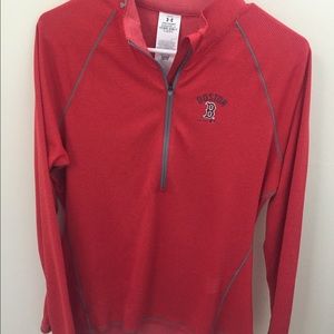 Red Sox Under Armour 1/2 zip sweatshirt.