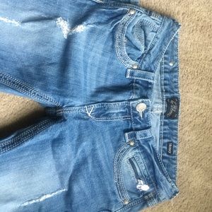 Size 4 express Rerock skinny jeans in EUC.