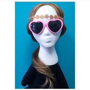 Pink Heart Shaped Sunglasses