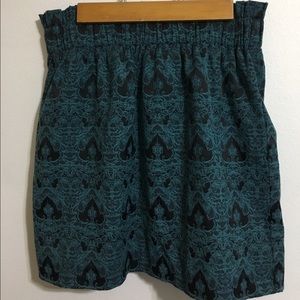 Forever 21 Contemporary Skirt teal black small
