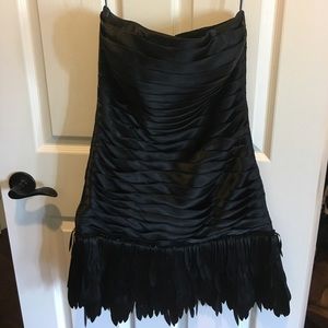 WHBM flapper style strapless cocktail dress