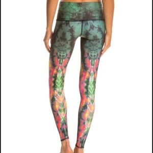 Teeki Eagle Feather Green Yoga Leggings/Pants 🕉