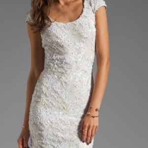 Dress The Population White Gabriella Dress