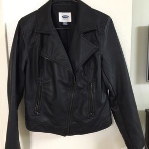 Black Leather Sweater For Sale