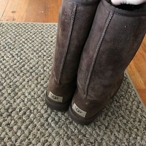 Classic Tall Chocolate Brown UGG Boots - W8