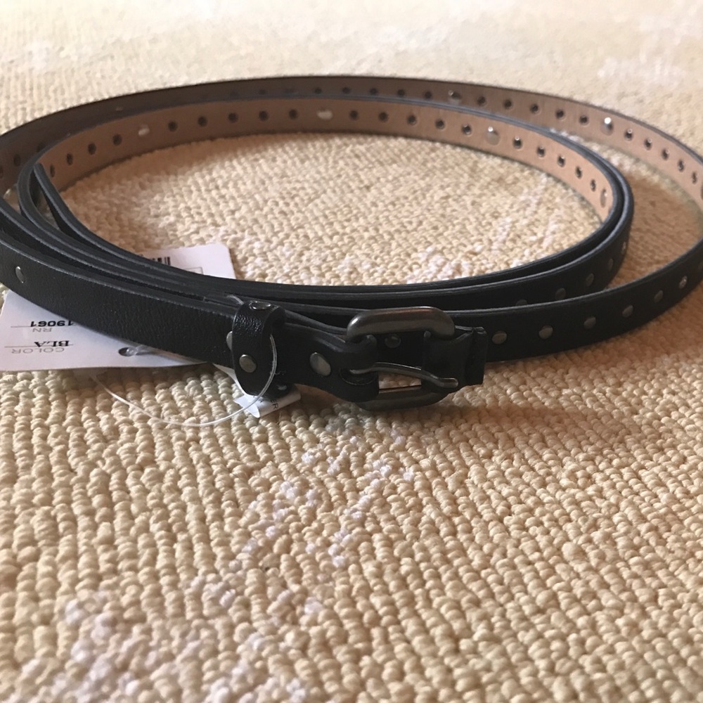 Doncaster Black Studded Belt NWT
