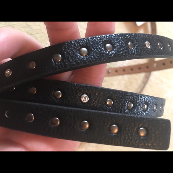 Doncaster Black Studded Belt NWT main image 3