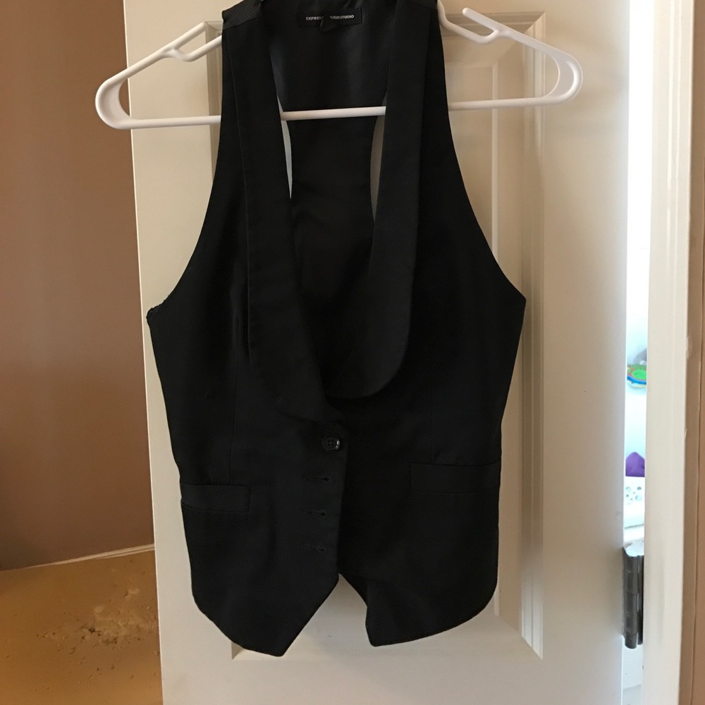 Fitted Black Vest