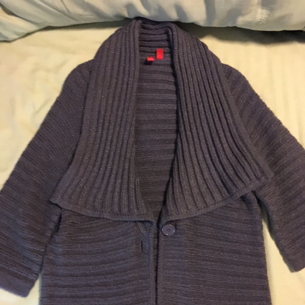 Gray Sweater Jacket