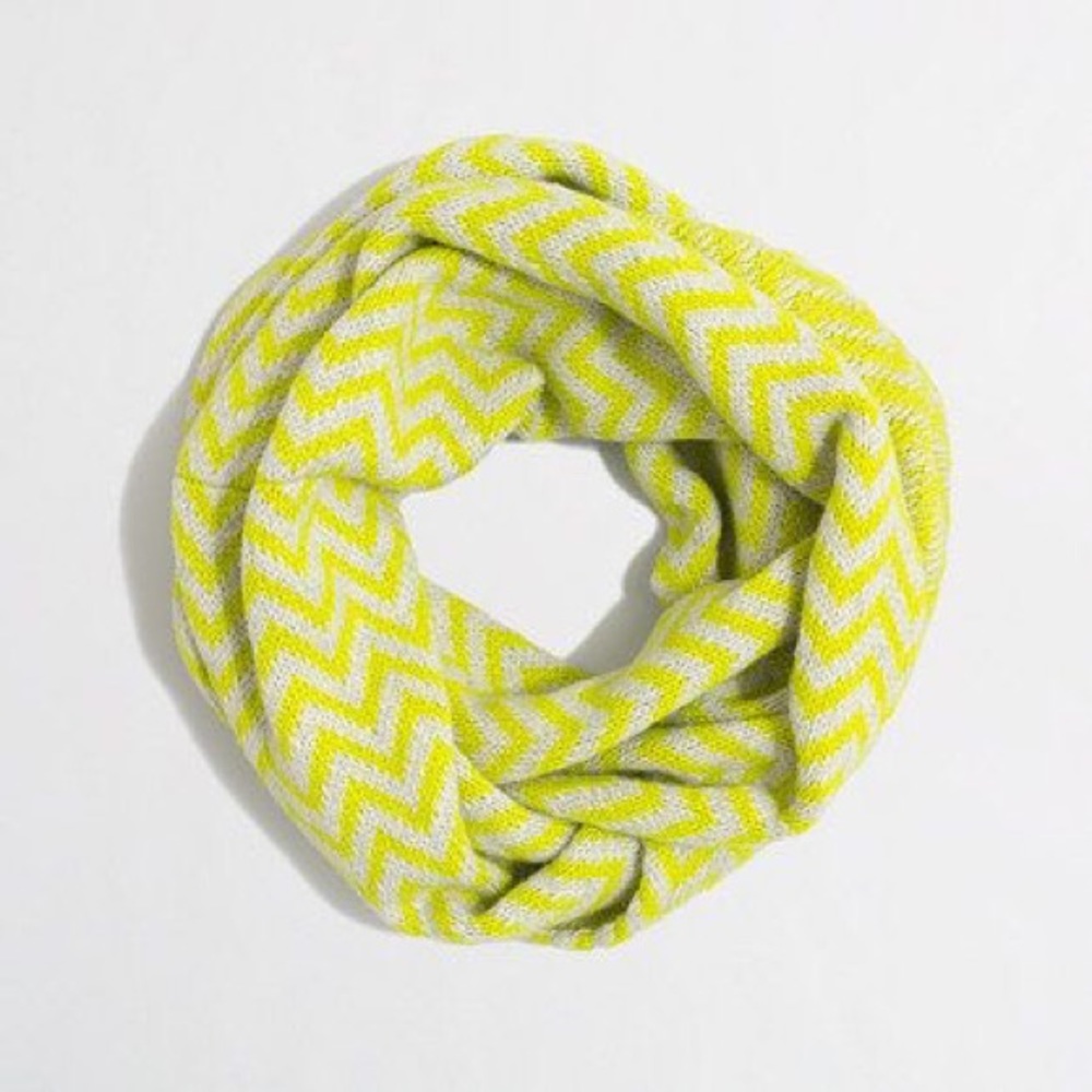 NWT J. Crew infinity scarf with chevron print