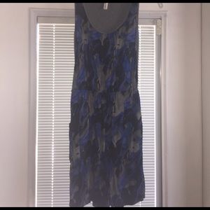 Gray/blue pocket dress