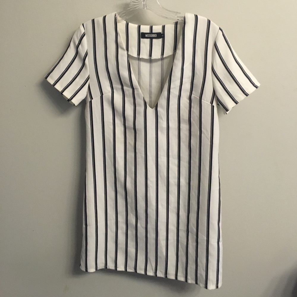 Striped shift dress