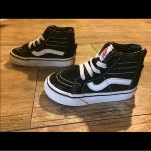 Toddler Vans skate Hi with rear zipper