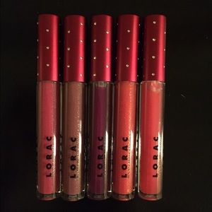 NEW Lorac Rockin' Red Hot Lip Gloss Collection
