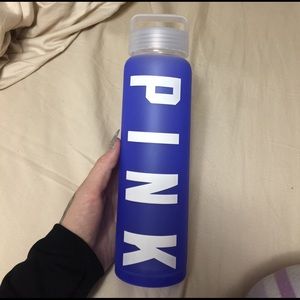 RARE PINK glass bottle with silicone sleeve