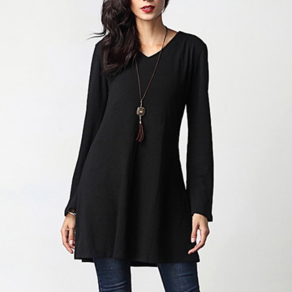 Black Knit Tunic