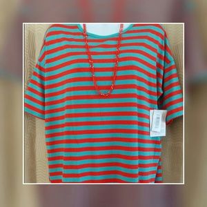 Lularoe Irma xxx stripes NWT