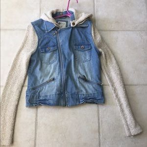 Jean jacket sweater