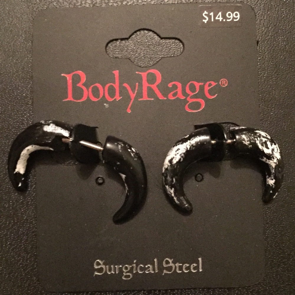 Body Rage Surgical steel earrings/gage. Small gage