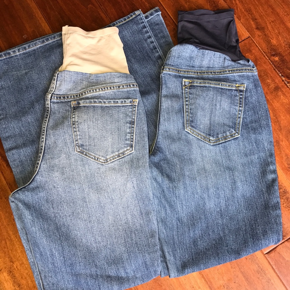 *2 pair* Old Navy maternity jeans