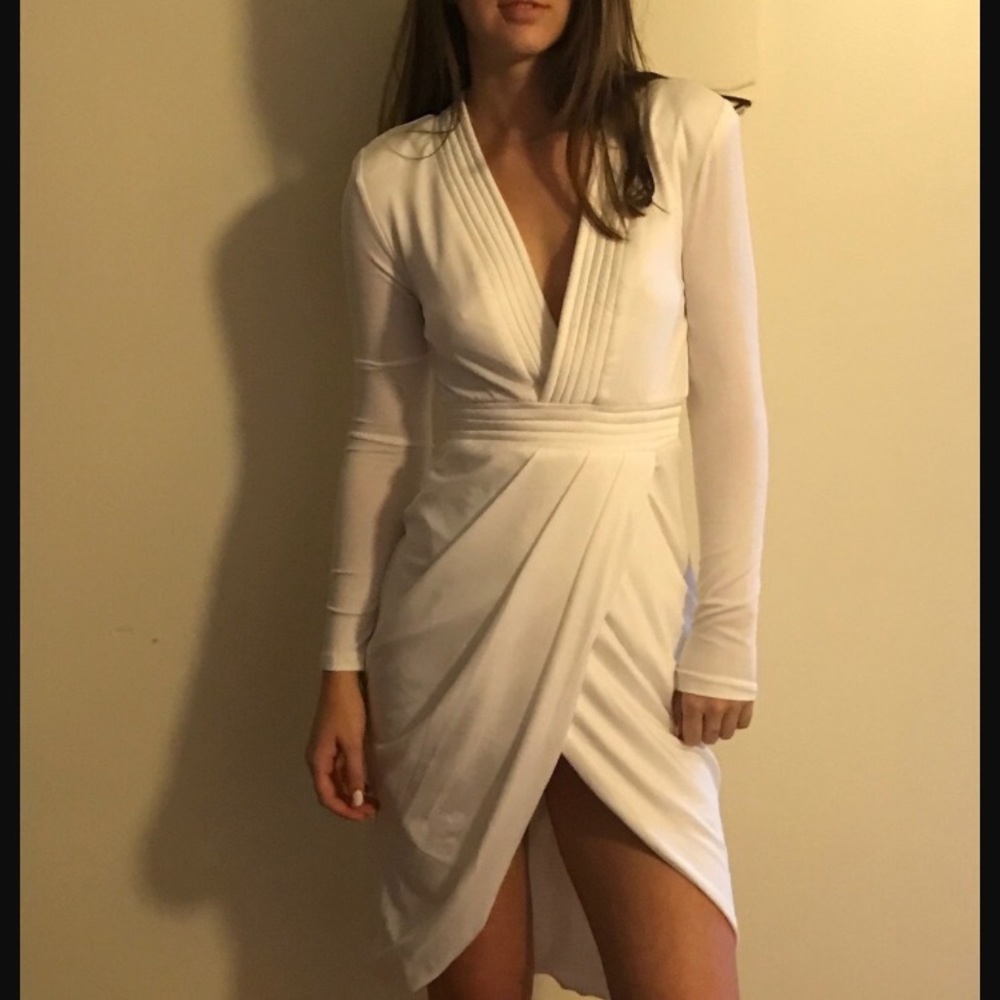 White cocktail dress